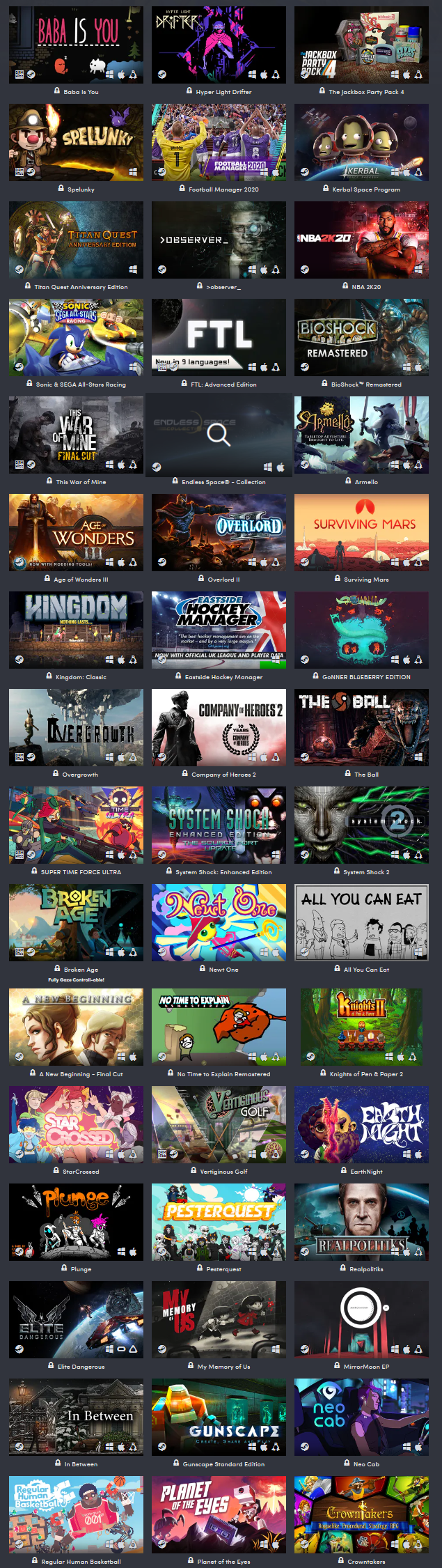 Pay $30 and get $1,200 USD worth of games (A total of 50 games!!)